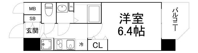 レオンコンフォート京橋(1K/11階)の間取り写真