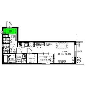 RADIANCE築地口(1LDK/3階)の間取り写真