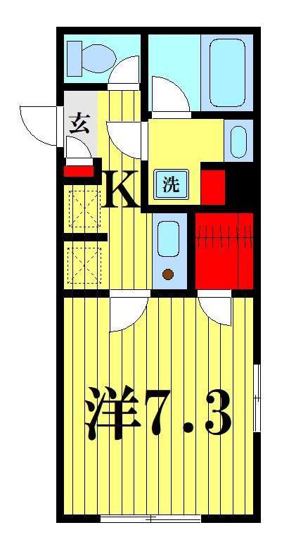 押上ベイス(1K/2階)の間取り写真