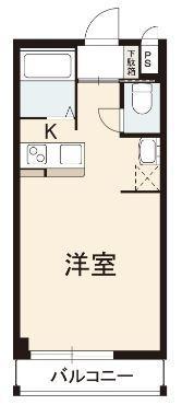 富士エクシブ(ワンルーム/4階)の間取り写真