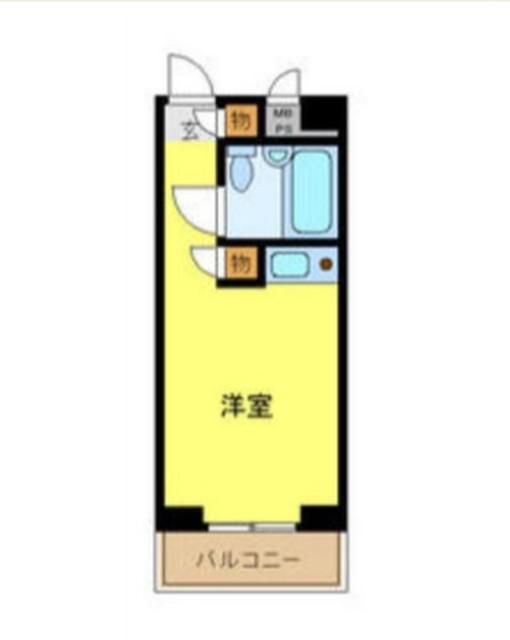 パレドール八王子(ワンルーム/1階)の間取り写真
