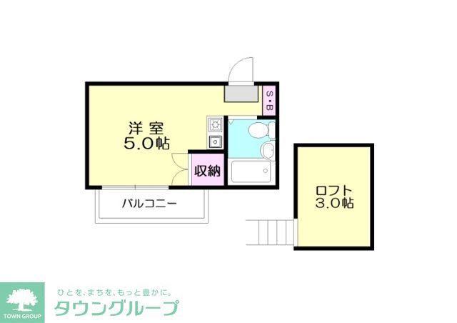 メゾンZEIT(ワンルーム/2階)の間取り写真