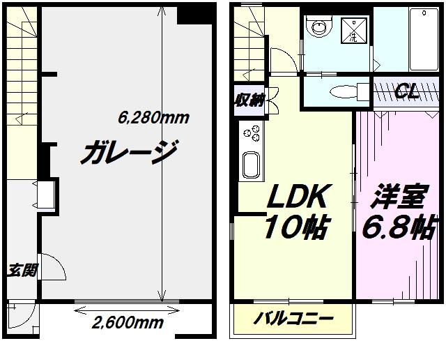 サニーレジデンス(1LDK/1階)の間取り写真
