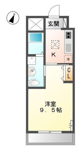 HEIMHEIM(1K/1階)の間取り写真