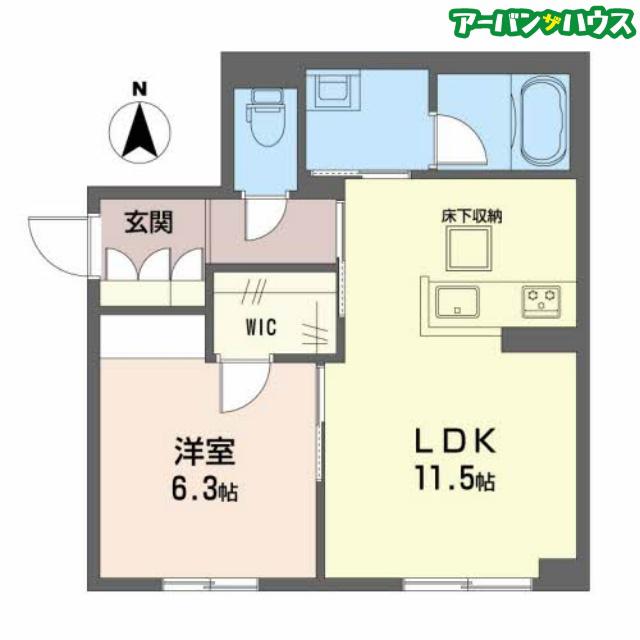 そよかぜII(1LDK/1階)の間取り写真