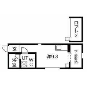 CASA CIRUELA(1K/1階)の間取り写真
