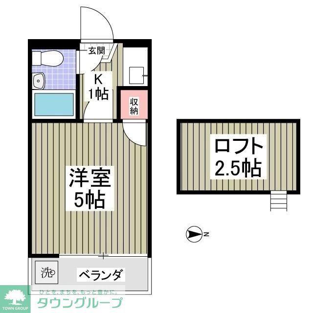 ライフピアマーキュリー(1K/2階)の間取り写真