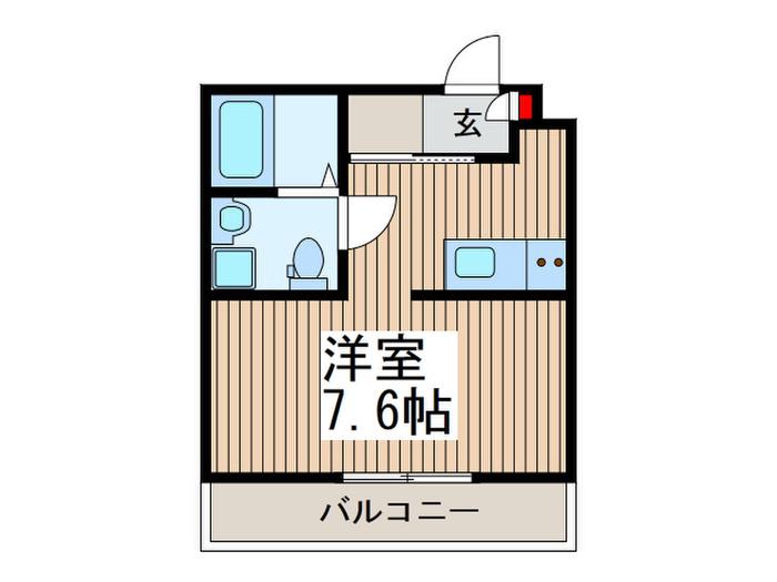 ビーナスコートIII(ワンルーム/4階)の間取り写真