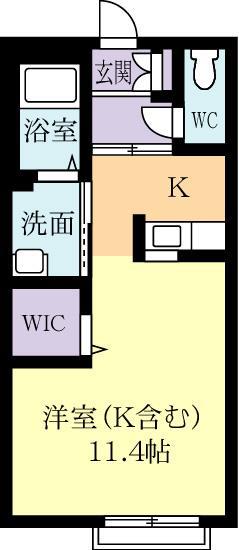 JR常磐線 土浦駅 バス乗車時間:15分 最寄りバス停で下車 徒歩5分 2階建 築18年(ワンルーム/1階)の間取り写真