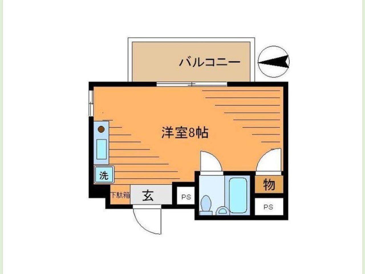 フレンドハイツ西新宿(ワンルーム/4階)の間取り写真