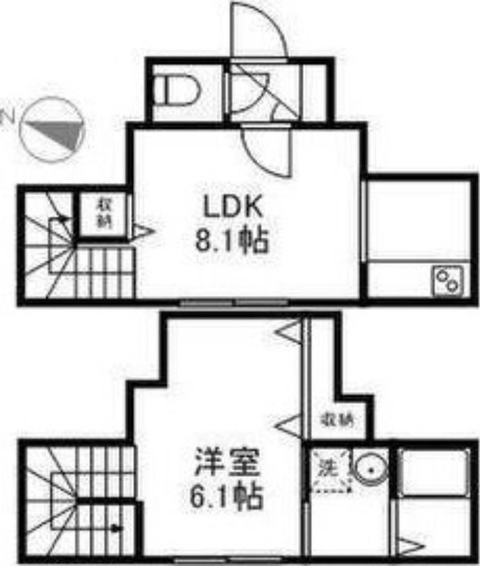 MKコート元町(1LDK/2階)の間取り写真