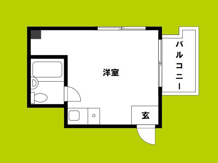 隆翔 今里(ワンルーム/3階)の間取り写真
