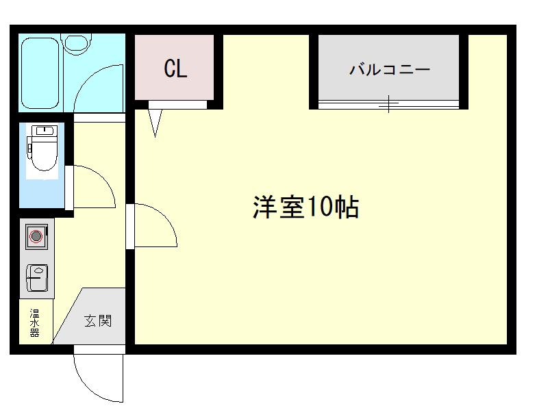 モンシャンブル(1K/2階)の間取り写真