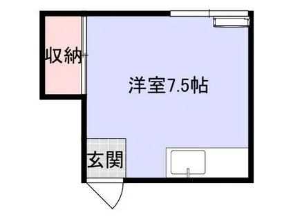 コーポ泰安(ワンルーム/2階)の間取り写真