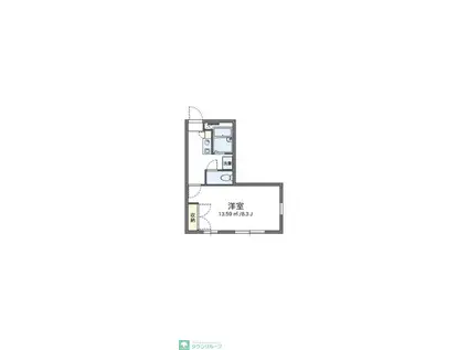 レオパレスLUCEI(1K/1階)の間取り写真