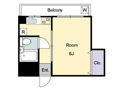 ハイツ西巣鴨(1K/2階)の間取り写真