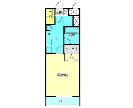 オオキタ・コーポレーションビル(1K/5階)の間取り写真