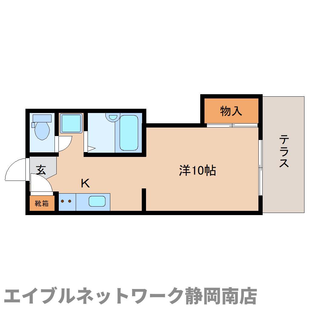 第2スカイハイツ(1K/1階)の間取り写真