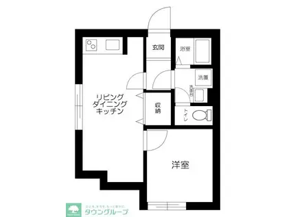 ZERDIA綾瀬(1LDK/4階)の間取り写真