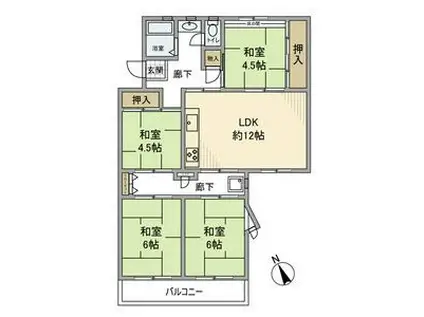 新座2-6号棟(4LDK/4階)の間取り写真