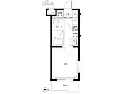ルーブル武蔵新城弐番(1K/5階)の間取り写真