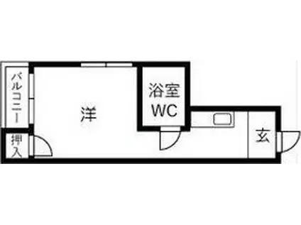 エルパラッツォ玉出(ワンルーム/2階)の間取り写真
