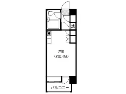 ジョイテル初台(ワンルーム/3階)の間取り写真