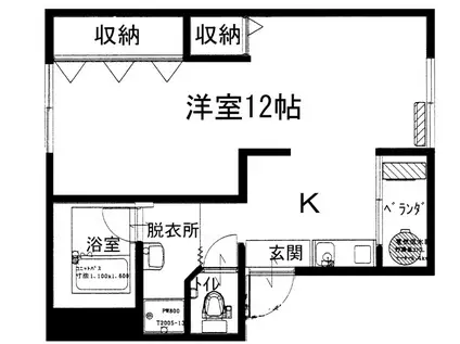 観音寺マンション(1K/1階)の間取り写真