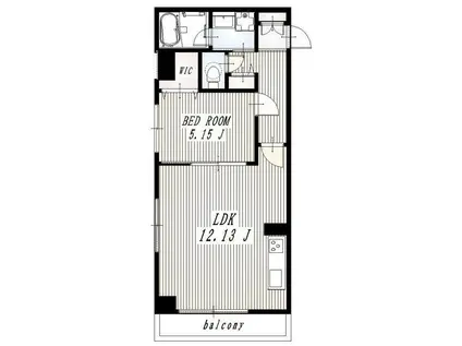 PET可CUORE ASAKUSAクオーレ浅草(1LDK/8階)の間取り写真