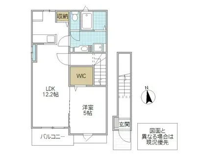 ベルポート エルガ(1LDK/2階)の間取り写真