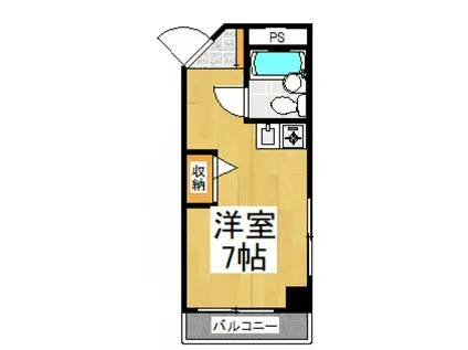 Jビル(ワンルーム/4階)の間取り写真