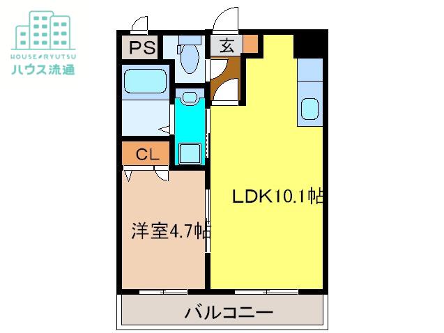 アーバンヒルズI(1LDK/1階)の間取り写真