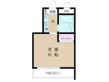 日神パレステージ橋本(1K/5階)の間取り写真