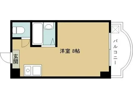 アンヘルム杭全(ワンルーム/4階)の間取り写真
