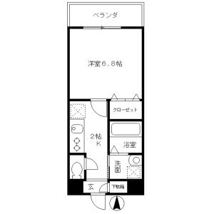 MELIV桜山(1K/3階)の間取り写真