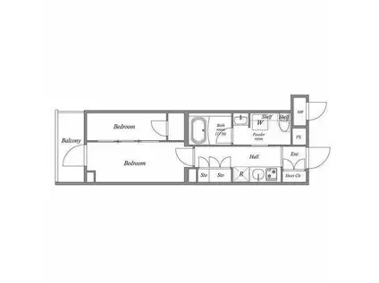 ACP RESIDENCE 中延(2K/1階)の間取り写真
