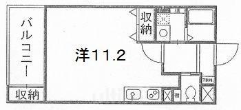 ウイング東山(ワンルーム/3階)の間取り写真