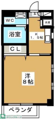 TRUST VALUE麻布十番(1K/5階)の間取り写真