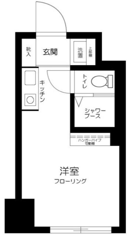 サンハイム田町(ワンルーム/4階)の間取り写真