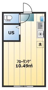 アーバンプレイス東長崎(ワンルーム/1階)の間取り写真
