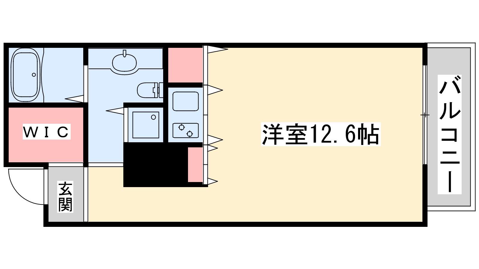 ザ タワー大阪レジデンス(ワンルーム/6階)の間取り写真