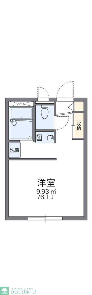 レオパレスエヴァーグリーン(1K/1階)の間取り写真