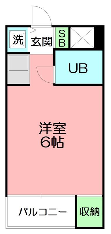 パークステイツ伊勢原(ワンルーム/5階)の間取り写真