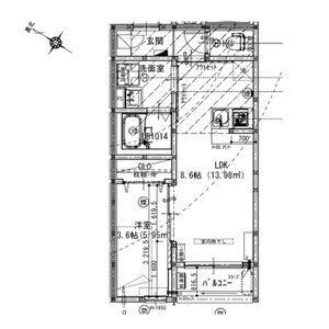 ROBOT HOME 本笠寺(1LDK/3階)の間取り写真
