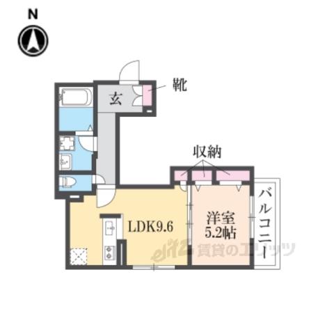 シャーメゾングランデージ(1LDK/2階)の間取り写真