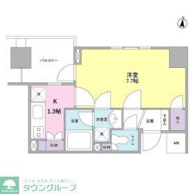 KS新中野(1K/9階)の間取り写真