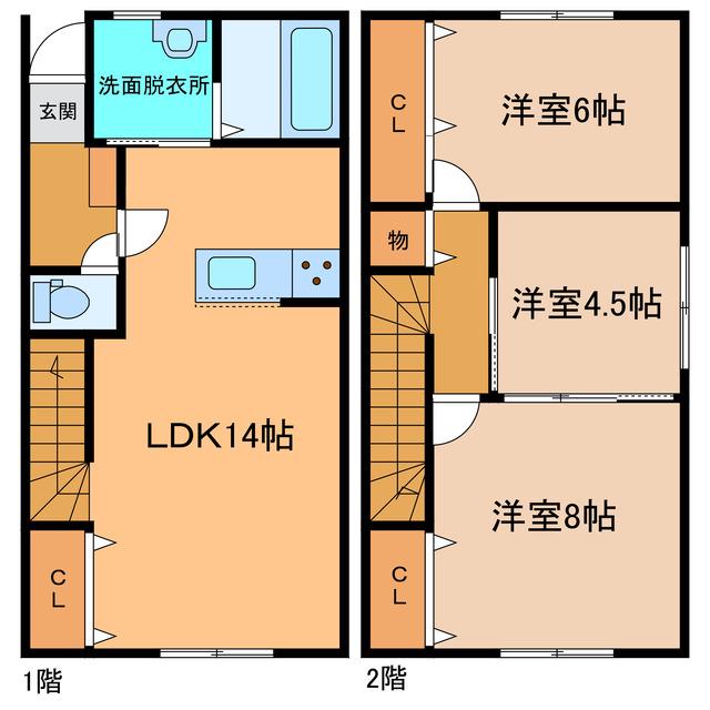 FIANO(3LDK/1階)の間取り写真