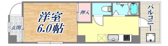 原田マンション(1K/2階)の間取り写真