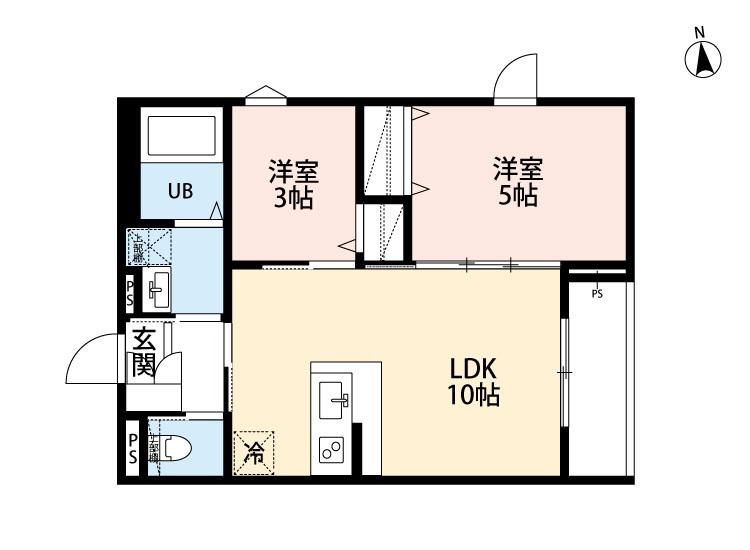 RH 西台(2LDK/1階)の間取り写真