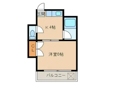 メゾンドプリモア(1K/3階)の間取り写真